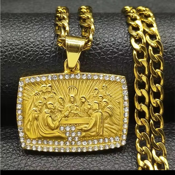 Last Supper Gold filled necklace